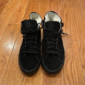 State black suede shoes